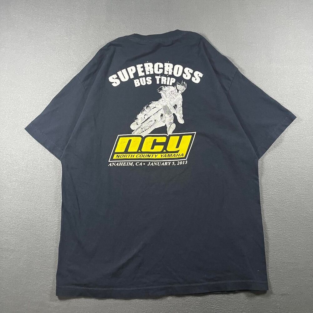 Unbranded Men's Black and Navy T-shirt